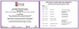 Canadian Agriculture invitation